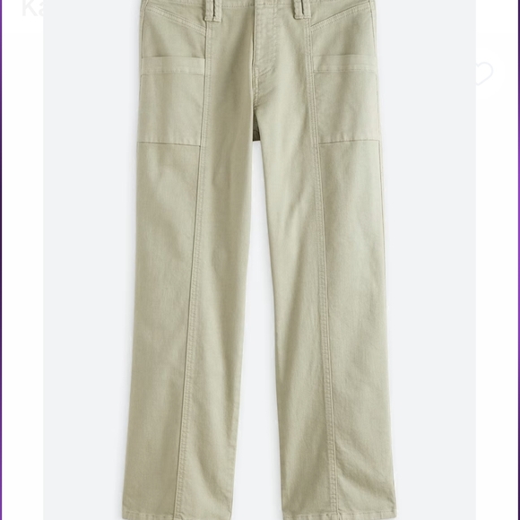 KanCan Women's Light Olive Green Straight Leg Ankle Jeans - Picture 5 of 6